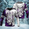 Viking Arvakr legend red and white style - Hoodie - HOOD09NGA291021